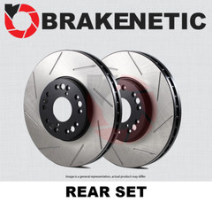 REAR SET BRAKENETIC Premium Slotted Brake Disc Rotors 272mm BNP33131.SS