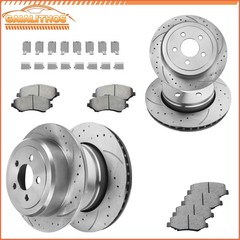 302mm Front 316mm Rear DIsc Rotors Brake Pads Kit for Dodge Nitro Jeep Liberty