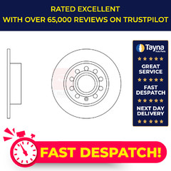 2x Brake Discs Pair Solid fits SKODA OCTAVIA Mk1, Mk2, Mk3 Rear 00 to 20 253mm
