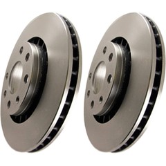 EBC RK7225 2-Wheel Set Brake Discs Rear for Jeep Liberty Wrangler 2003-2006 Iron