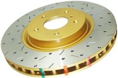 DBA 43051XS-10 for 04-17 Subaru WRX STi Rear Crossdrilled & Slotted 4000 XS Seri