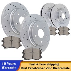 Front Rear Rotors and Brake Pads for Dodge Grand Caravan Journey Chrysler Olds.