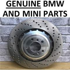 GENUINE BMW M5, M6, F10, F06, F12, F13, Brake Disc 34212284104. REAR RIGHT. 9X