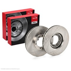 2X APEC Front Brake Discs for FORD TRANSIT TOURNEO Bus 254mm Vented DSK656