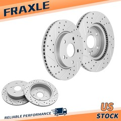 Front & Rear Disc Brake Rotors Kit for 2012 2013 2014 2015-2017 Toyota Prius V
