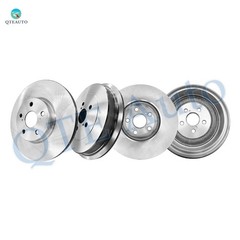 Set 4 Front 275mm Brake Rotors-Rear 284mm Brake Drum To 2009-2019 Toyota Corolla