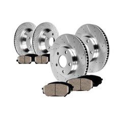 Front+Rear Drill Slot Brake Rotors & Ceramic Pads Fits 2010 – 2015 Chevy Camaro