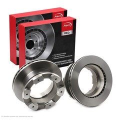 2X APEC Rear Brake Discs for IVECO DAILY IV Van 70C14 V, 306mm Vented DSK2743