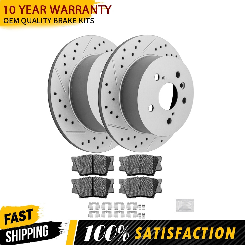 Rear Rotors Brake Pads for Toyota Camry Avalon Lexus ES350 2007 2008 2009 – 2012