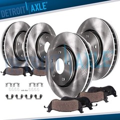 Front & Rear Brake Rotors + Ceramic Brake Pads for 2014-2019 Nissan Rogue Sport