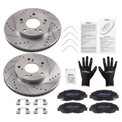 Front Brake Rotors & Ceramic Pads Set for Honda Civic 2012 2013 2014 2015