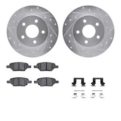 WGUH1-53004 R1 Concepts Brake Disc and Pad Kits 2-Wheel Set Rear for Chevy G6 G5