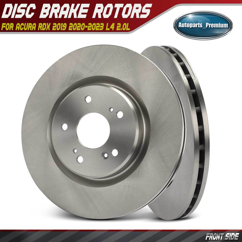 2Pcs Front Left & Right Disc Brake Rotors for Acura RDX 2019 2020-2023 L4 2.0L