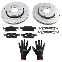 13 in Front Brake Rotors+Pads Kit for Dodge Durango/Jeep Grand Cherokee S-53062
