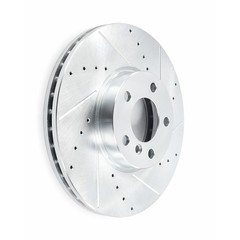 13.07″ Front Drilled Slotted Brake Rotors for 2011 2012 – 2018 BMW X5 X6 (332mm)