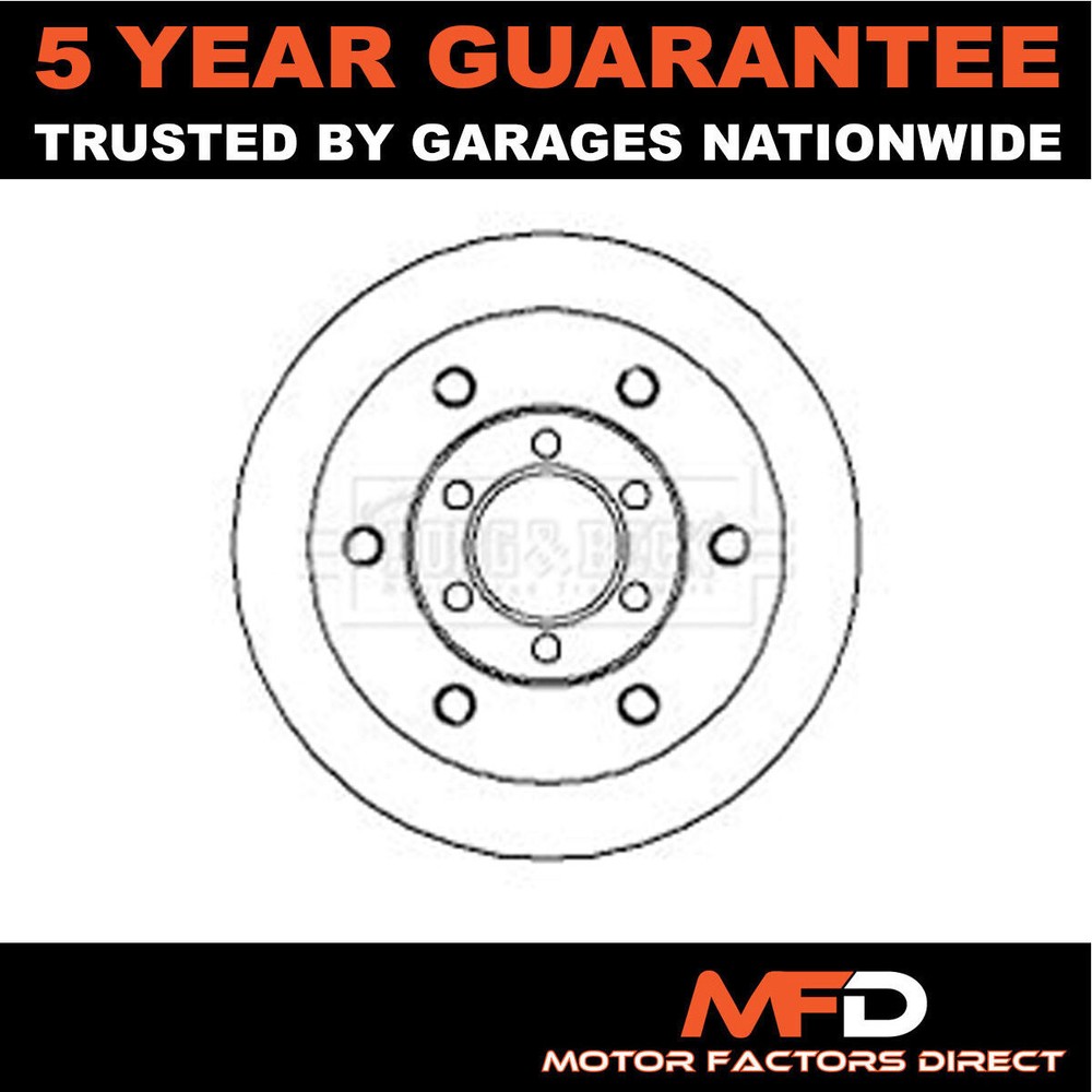 Fits Iveco Daily 1990-2007 2.3 D 2.5 2.8 3.0 MFD Front 1x Brake Disc 93831918