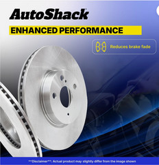Rear Brake Rotors Pair for GMC Envoy 2002 + Other Vehicles, Model # R65075PR