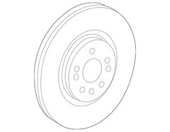 Genuine Mercedes-Benz Disc Brake Rotor 166-421-05-12