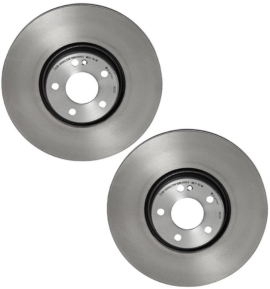 Brembo Pair Set 2 Front PVT Co-Cast Brake Rotors for MB W213 A238 C238 X253 C253