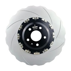 Two-Piece Front Floating Slotted Brake Rotors For AUDI A7Quattro(14-18) S7 RS7