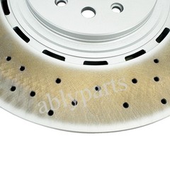 2X Front Brake Disc Dimpled Rotors 670037769 For 2017-2022 Maserati Levante S