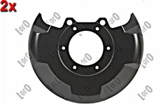 2x Front Brake Disc Splash Panel For VW Caddy I Golf Mk1 74-93 171615311
