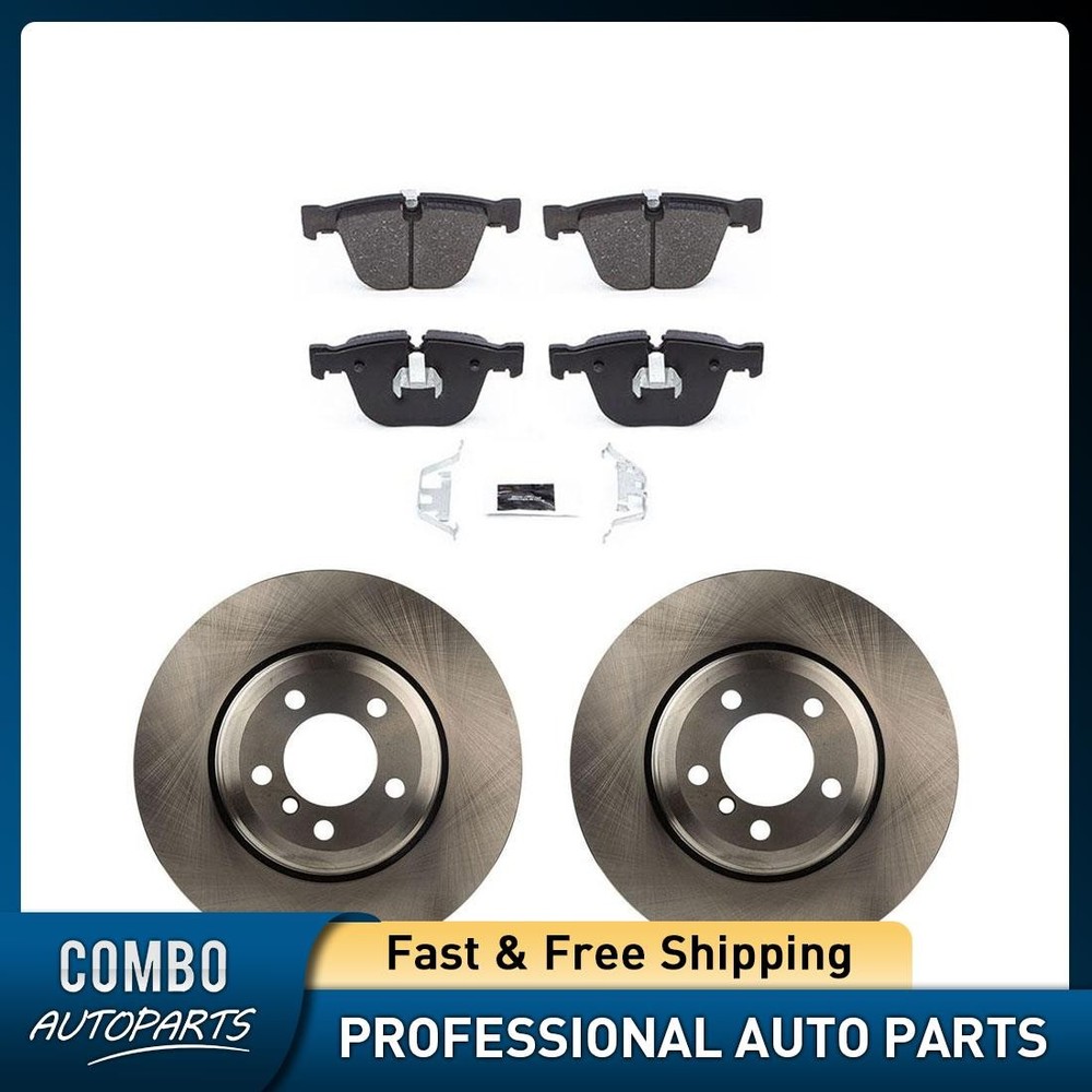 Rear Brake Rotors and Brake Pads for 2002 2003 2004 2005 BMW 745Li 745i 4.4L