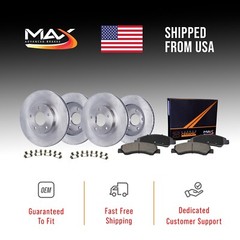 Front & Rear Brake Rotors + Ceramic Pads for 2016 2017 2018-2021 Honda HRV