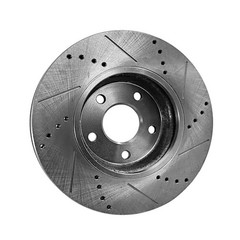 For Saab 9-5 2011 Brake Discs Driver and Passenger Side | Pair | Front | Natural