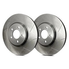 For Ford Explorer 05-10 SP Performance Slotted 1-Piece Front Brake Rotors