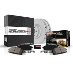 Powerstop Evolution 360.0mm Front 329.8mm Rear Discs Pads Sensor Kit for Cayenne