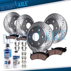 Front & Rear Brake Rotors + Ceramic Brake Pads for Yukon XL 1500 Suburban 1500