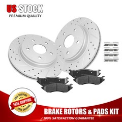 13.23 inch Front Drilled Brake Rotors+Ceramic Pads for Dodge Durango 2004-2006