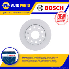 2x Brake Discs Pair Solid Rear 255mm 0986479099 Bosch Set 1K0615601AB 5Q0615601F