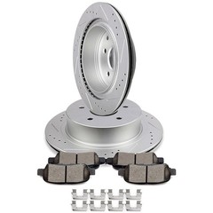 REAR Disc Brake Rotors Ceramic Brake Pads for Nissan 350Z Rogue For Infiniti G35