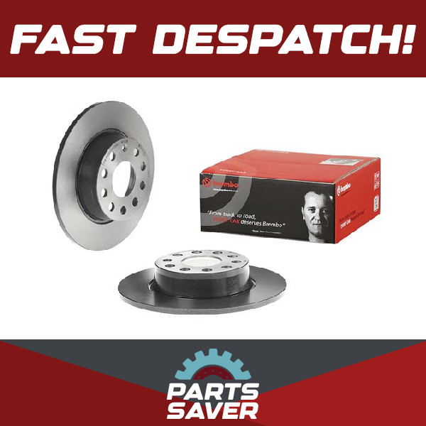 2x Brake Discs Pair Solid fits SKODA OCTAVIA Mk2, Mk3, Mk4 Rear 2004 on 272mm