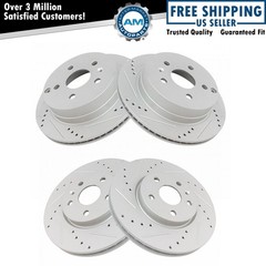 Front and Rear Brake Rotors Set For 2010-2017 Chevrolet Equinox GMC Terrain