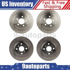 Front Rear 4pcs Disc Brake Rotors for 1990 1991 Toyota Corolla