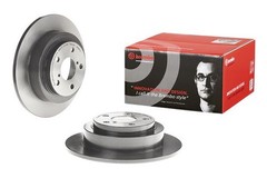 2x Brake Discs Pair Solid fits SUBARU LEGACY 2.5 Rear 96 to 03 266mm Set Brembo