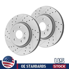 325mm For Ford Explorer Flex Taurus Lincoln MKS Front Drilled Disc Brake Rotors
