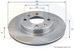Fits Kia Picanto Hyundai i10 1.0 1.1 CRDi 1.2 Intupart Front Brake Disc #1