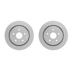 Bosch QuietCast Pair Set of Rear Disc Brake Rotors for Durango Grand Cherokee
