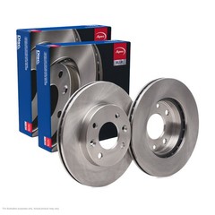 2X APEC Front Brake Discs for RENAULT 19 Chamade 1988-92 238mm Vented SDK6102