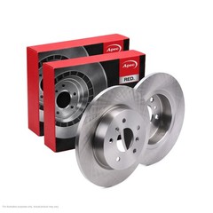 2x APEC Rear Brake Discs Fits RENAULT KADJAR (HA_, HL_) 96kW/130HP/1598cc