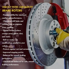 Front Disc Brake Rotors for 2015-2019 Ford Transit-150 Transit-250 Transit-350