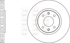 Brake Discs Pair Front FOR CITROEN C5 115bhp 1.8 01->04 Petrol Estate DE Blue