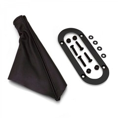 Emergency Brake Black Boot w/ Black Trim Ring for Lokar or Universal eBrake Kits