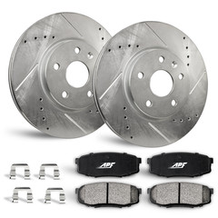 For Kia Sportage (05-10), Hyundai Santa Fe (01-06) Rear Brake Kit Rotors+Pads