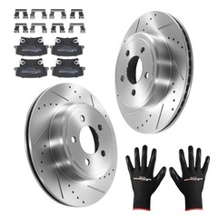Rear Brake Rotors & Ceramic Pads Kit for Chrysler 300 05-23/Dodge Charger 06-23