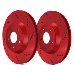 For Toyota Cressida 89-92 ATL Autosports Drilled Front Brake Rotors